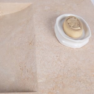 Salle de bain Lavabo Arco Classic Travertin SSTS, 80 x 50 x 10 cm