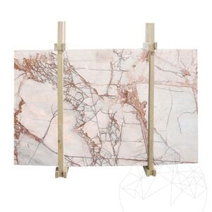 Dalle en marbre Victoria Pink Poli, 2 cm