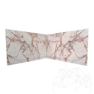 Dalle en marbre Victoria Pink Poli, 2 cm