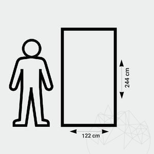 NANO SKIN stenen blad - Koper 244 x 122 cm