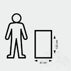 SKIN stenen blad - Veelkleurig 122 x 61 cm