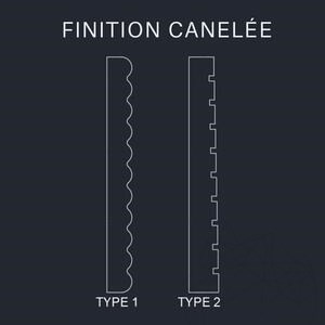 Marbre Cannelé Talos Wave, 2 cm