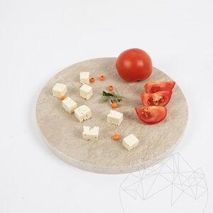 Planche à pâtisserie en pierre naturelle, 28 cm de diamètre