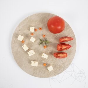 Planche à pâtisserie en pierre naturelle, 28 cm de diamètre