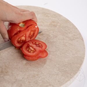Planche à pâtisserie en pierre naturelle, 28 cm de diamètre