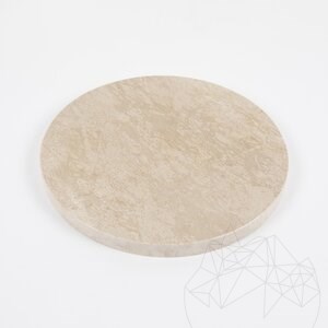 Planche à pâtisserie en pierre naturelle, 28 cm de diamètre