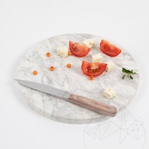 Planche à pâtisserie en pierre naturelle, 28 cm de diamètre