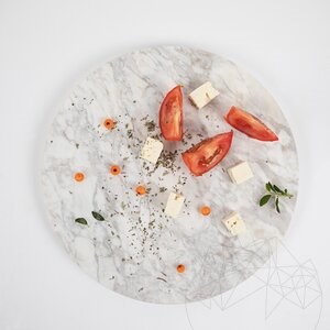 Planche à pâtisserie en pierre naturelle, 28 cm de diamètre