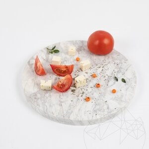 Planche à pâtisserie en pierre naturelle, 28 cm de diamètre