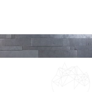 Panneau flexible en ardoise SKIN 3D Express - Mongolie, 60x15 cm, auto-adhésif 3M pour le revêtement intérieur