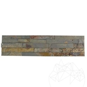 Panneau de revêtement mural multi ardoise, 15 x 60 cm
