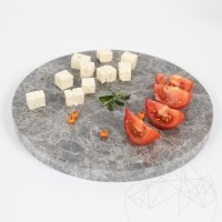 Tocator gri din marmura Toendra (diameter: 28 cm)