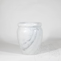Autograth-Roma Witmarmeren vaas 30 x 25 x 25 cm