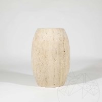 Autograth Vaas - Pisa Classic Natur Travertijn 30 x 20 x 20 cm