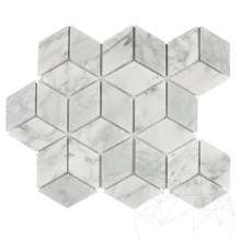 Mosaïque en marbre poli New York Cube Design