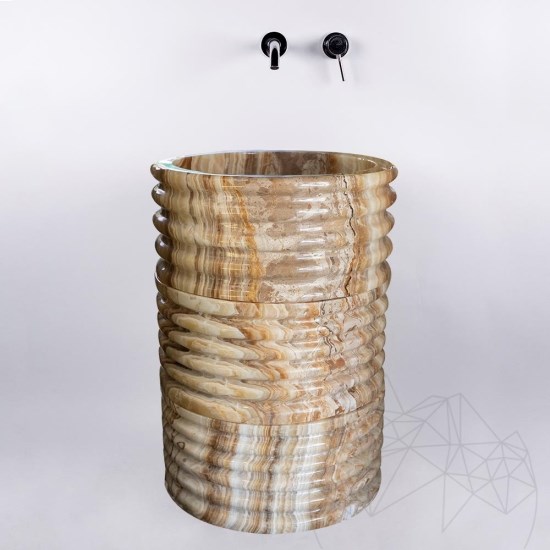 Lavabo de salle de bain, Tao Onyx, 42 x 68 cm