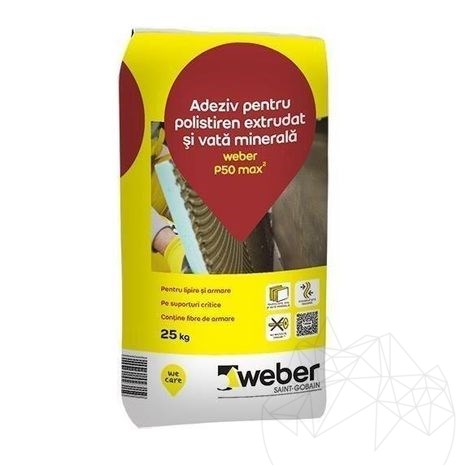 Flexibele lijm voor thermische isolatiesystemen - Weber P50