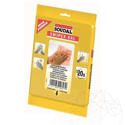 Soudal Swipex XXL | Servetele curatare (20 buc / pakje)