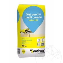 Gips op cementbasis voor vochtige omgevingen - Weber N15 - 20 kg
