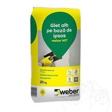 Witte egalisatieplamuur op gipsbasis - Weber N17 - 20kg