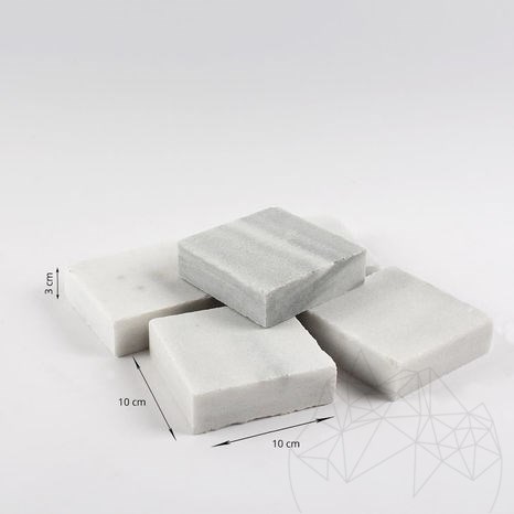 Ongepolijste Kavala Marmer Bestrating 10 x 10 x 3 cm