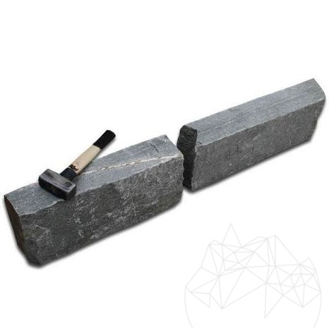 Bordure de trottoir en ardoise Kavala Splitface, 8-10 cm x 20 cm x FL