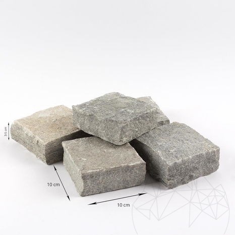 Leisteenmachine Kavala Clivé 10 x 10 x 3-5 cm
