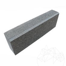 Antraciet Granieten Rand 10 x 15 x 50 cm