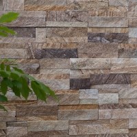 Panneau d'habillage mural en grès Rovere Beige, 15 x 60 cm