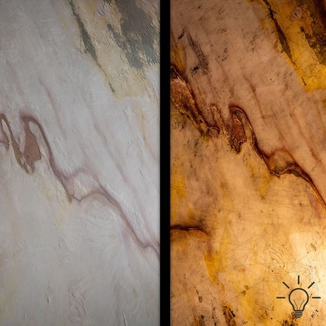 SKIN Stone Sheet - Indian Autumn doorschijnend 210 x 105 cm