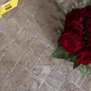 Vloer- en wandtegels Travertin Latte Antiek (Verouderd) PRIME10 x 10 x 1,2 cm