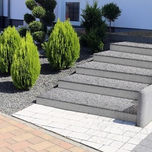 Traptreden Graniet Artico Grijs Gevlamd, 120 x 33 x 2,8 cm