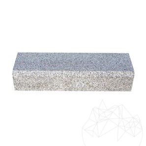 Granieten rand Bianco Sardo 10 x 15 x 50 cm