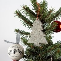 Kerstdecoratie - Spar Leisteen Kavala SET (3 stuks)