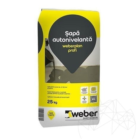 Zelfnivellerende dekvloer in pantservezels - Weber Plan Profi -
