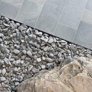 Leisteen Kavala Pebbles Grijze Vis 1-3 cm (20 kg zak)