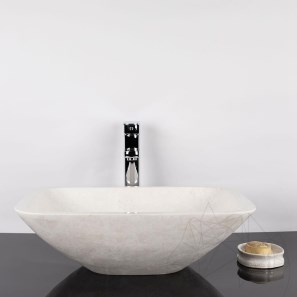 Opzetwastafel Matia Marmer Cappuccino BRTA 50 x 40 x 13 cm