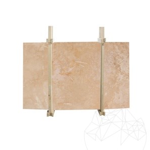 Klassieke Cross Cut Travertijn plaat, 3 cm, gevuld en gezoet