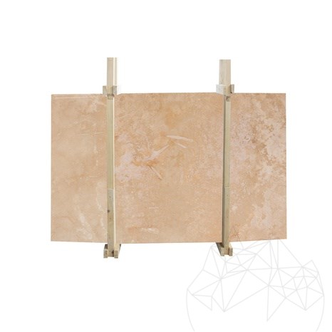 Klassieke Cross Cut Travertijn plaat, 3 cm, gevuld en gezoet