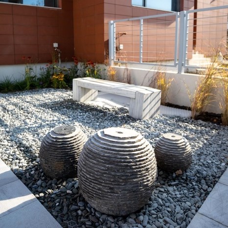 Deco Tuinbol Antraciet Grijs 50 cm