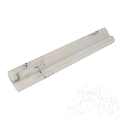 Marmeren border Calacatta lila M17, 4,8 x 30,5 cm