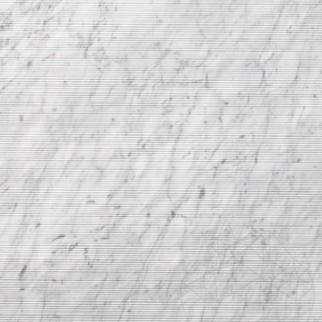 Dalle Carrara White Flute Design 2CM