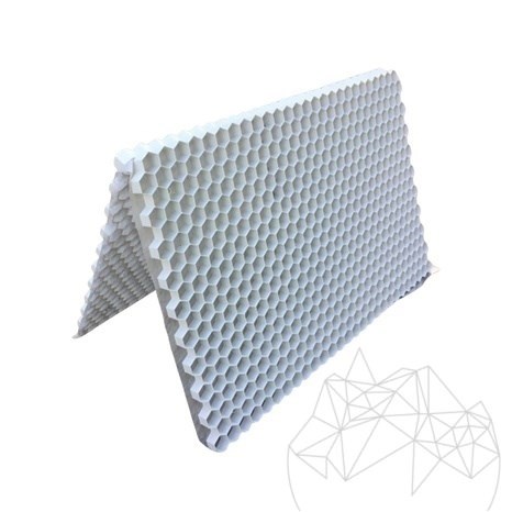 Gravel Fix Lite, boekvouw, wit, 120 x 80 x 2,6 cm