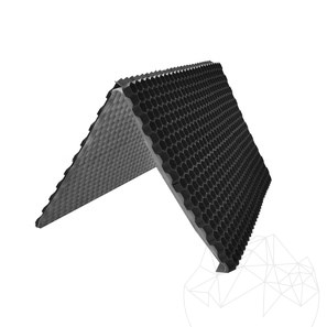 Gravel Fix Lite, boekvouw, zwart, 120 x 80 x 2,6 cm