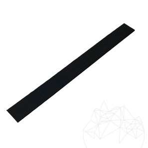 Liggende rand, vast, zwart, H -14 cm, 1,2 ml/st