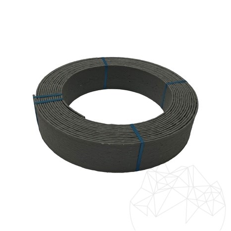 Bordure pour jardin, gris, H - 14 cm, 10 ml/rouleau