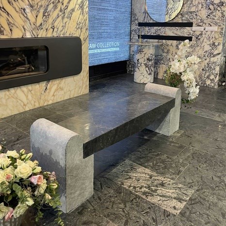 Romano Ceppo marmeren tuinbank, 165 x 40 x 50 cm