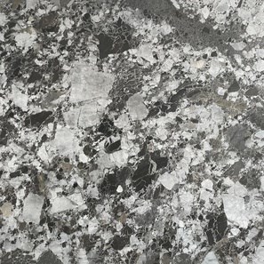 Breccia zwarte hydro-finish marmerplaat 2 cm