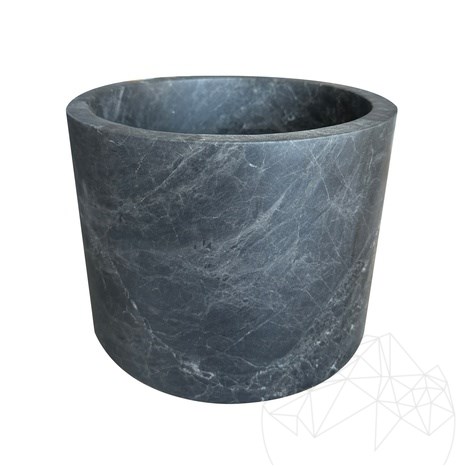Ceppo grijze marmeren bak, 26,5 x 20 cm
