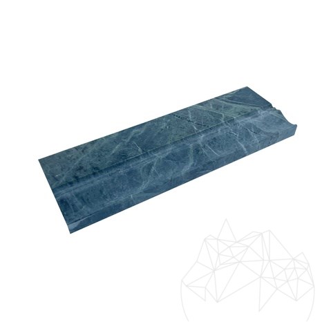 Teos Groen Marmer M10 Lijstwerk, 10 x 30,5 x 2 cm